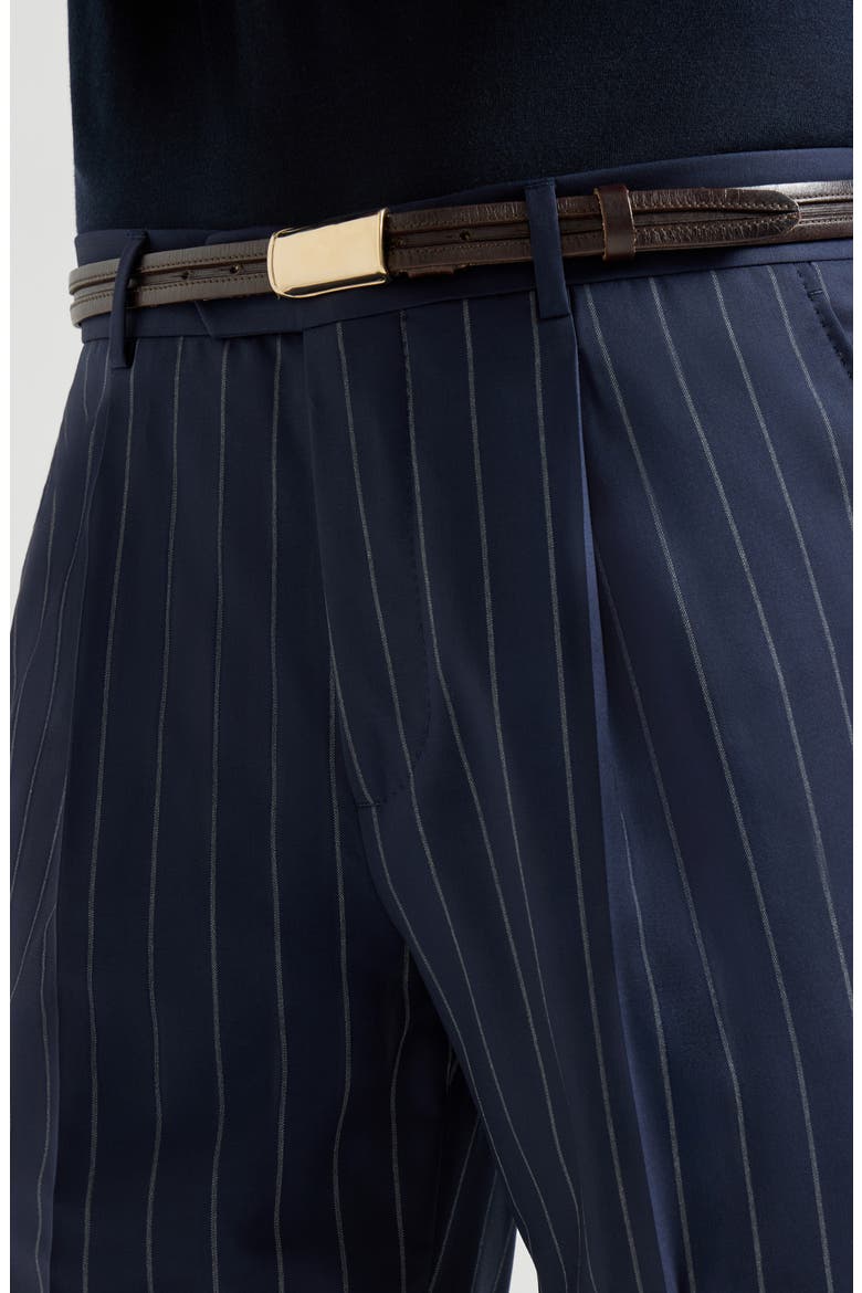 Virgin wool trousers, Alternate, color, Blue