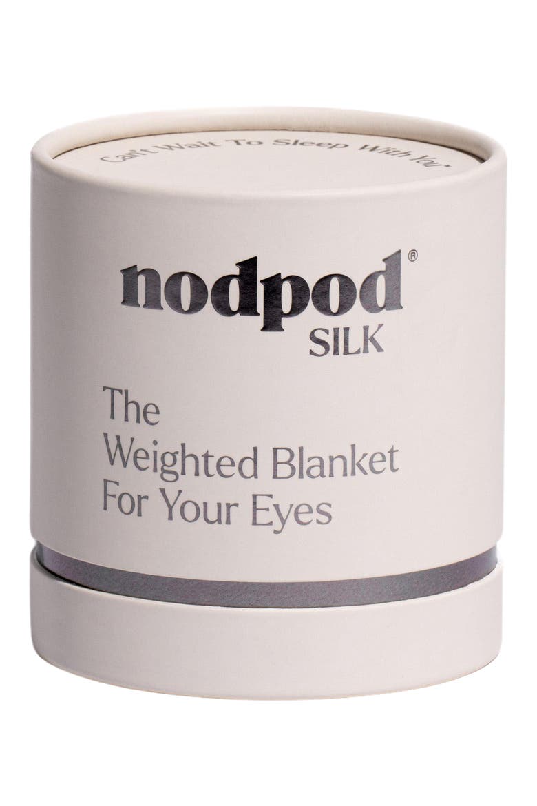 Silk & Velvet Weighted Sleep Mask, Alternate, color, PEARL