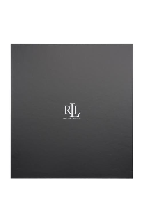 Lauren Ralplh Lauren Racking Stitch Knit Beanie And Glove Giftset In Black