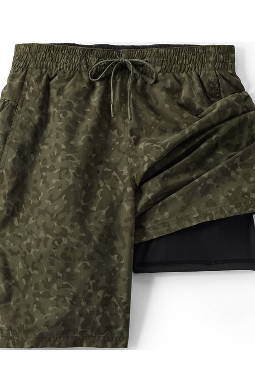Lands' End 9" Volley Hydroliner Swim Trunks In Black