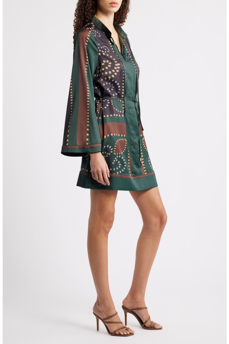 Timber Long Sleeve Dress, Alternate, color, GREEN MULTI