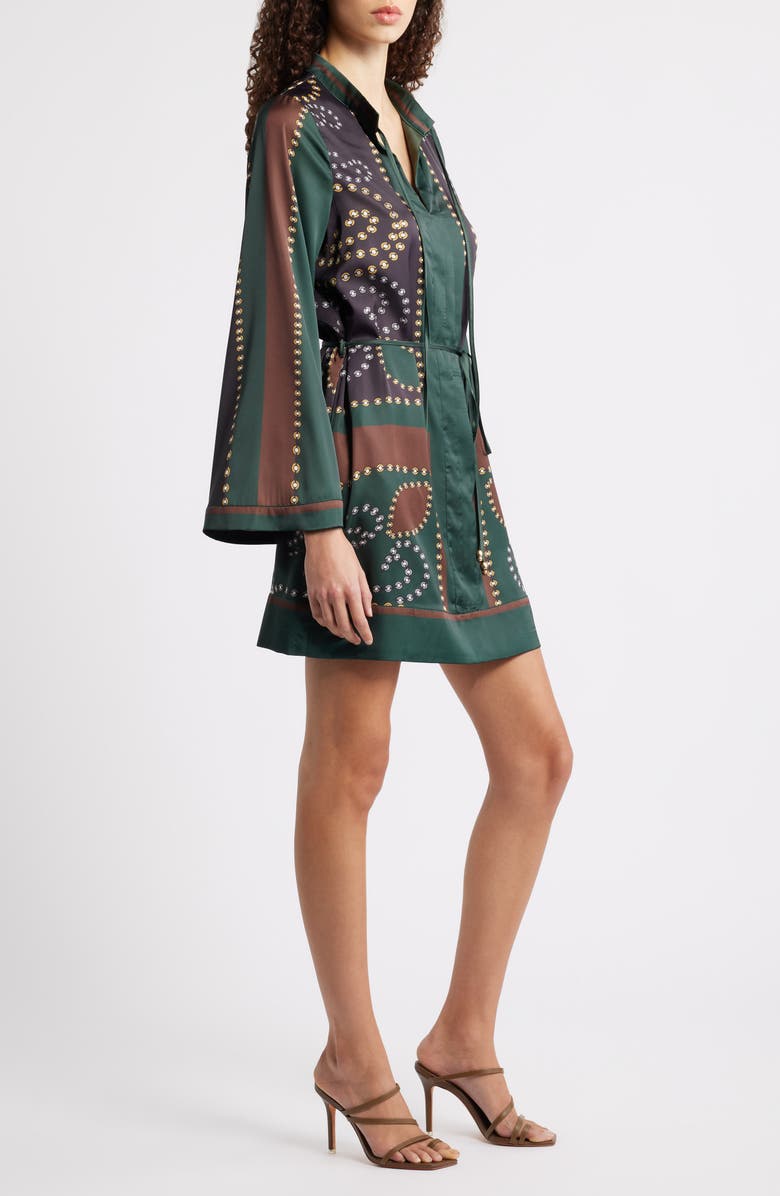 CIEBON Timber Long Sleeve Dress, Alternate, color, Green Multi