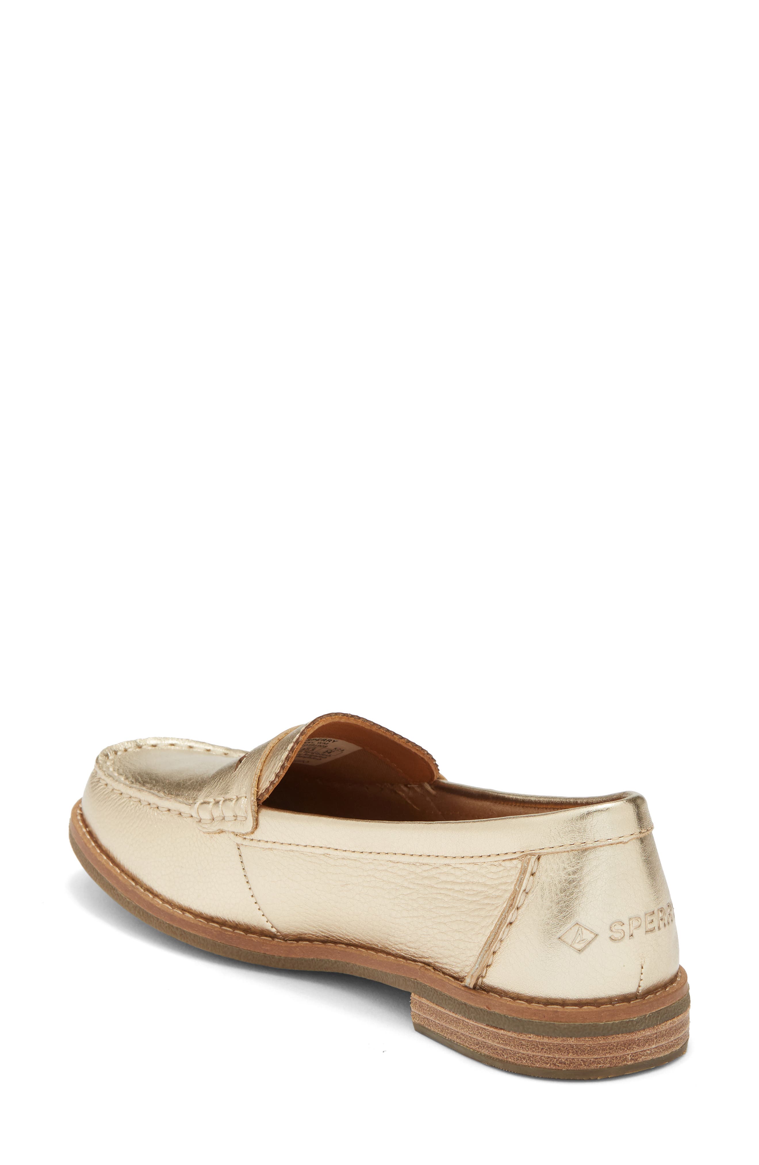 Seaport Penny Loafer, Alternate, color, GOLD