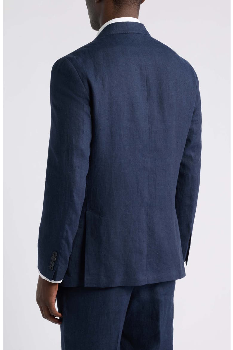 Henrik Trim Fit Solid Italian Linen Suit Separate Jacket, Alternate, color, NAVY NIGHT