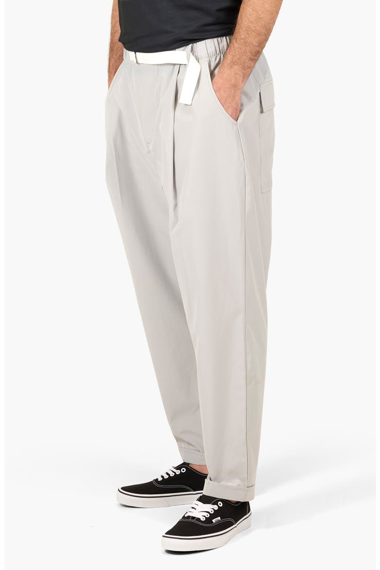 Featherlight Loose Fit Belted Pants, Alternate, color, COOL GREY