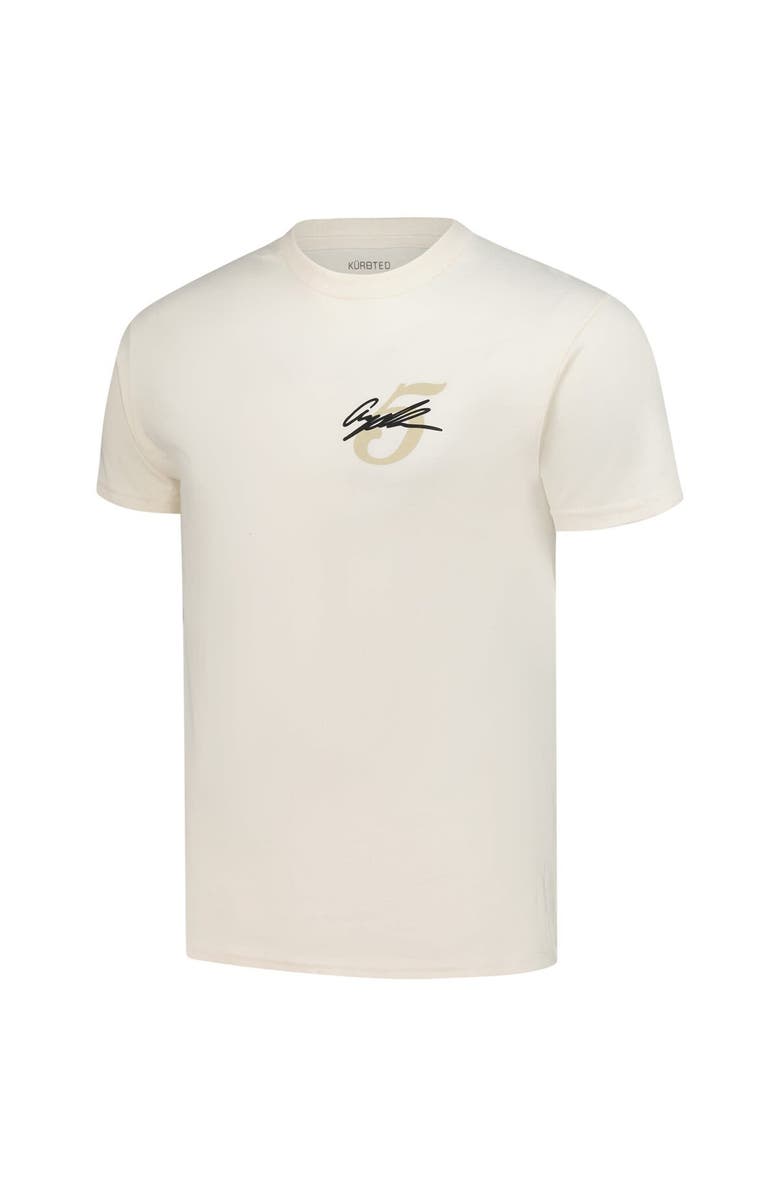 KUR8TED Unisex Angel Reese Cream Chicago Sky The Future Looks Bright T-Shirt, Alternate, color, Cream