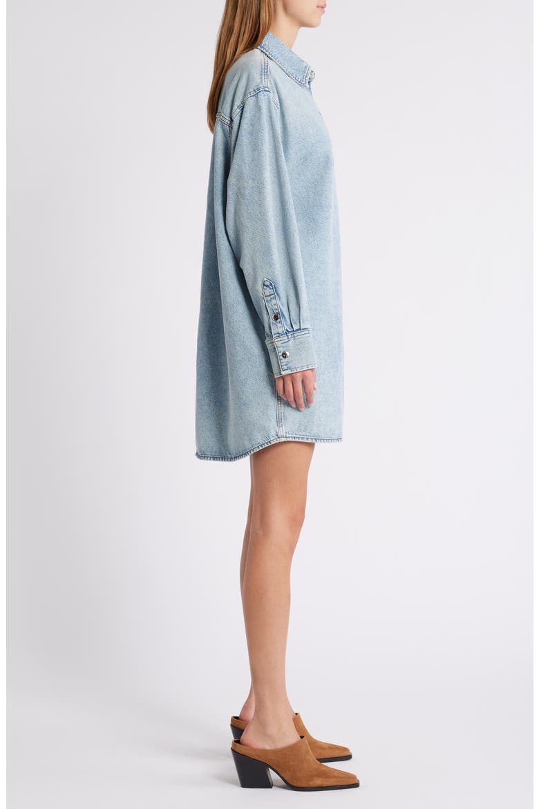 The Denim Organic Cotton Blend Shirt Dress, Alternate, color, ETTIE