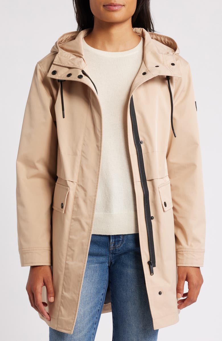 Sam Edelman Hooded Jacket, Alternate, color, Sandshell