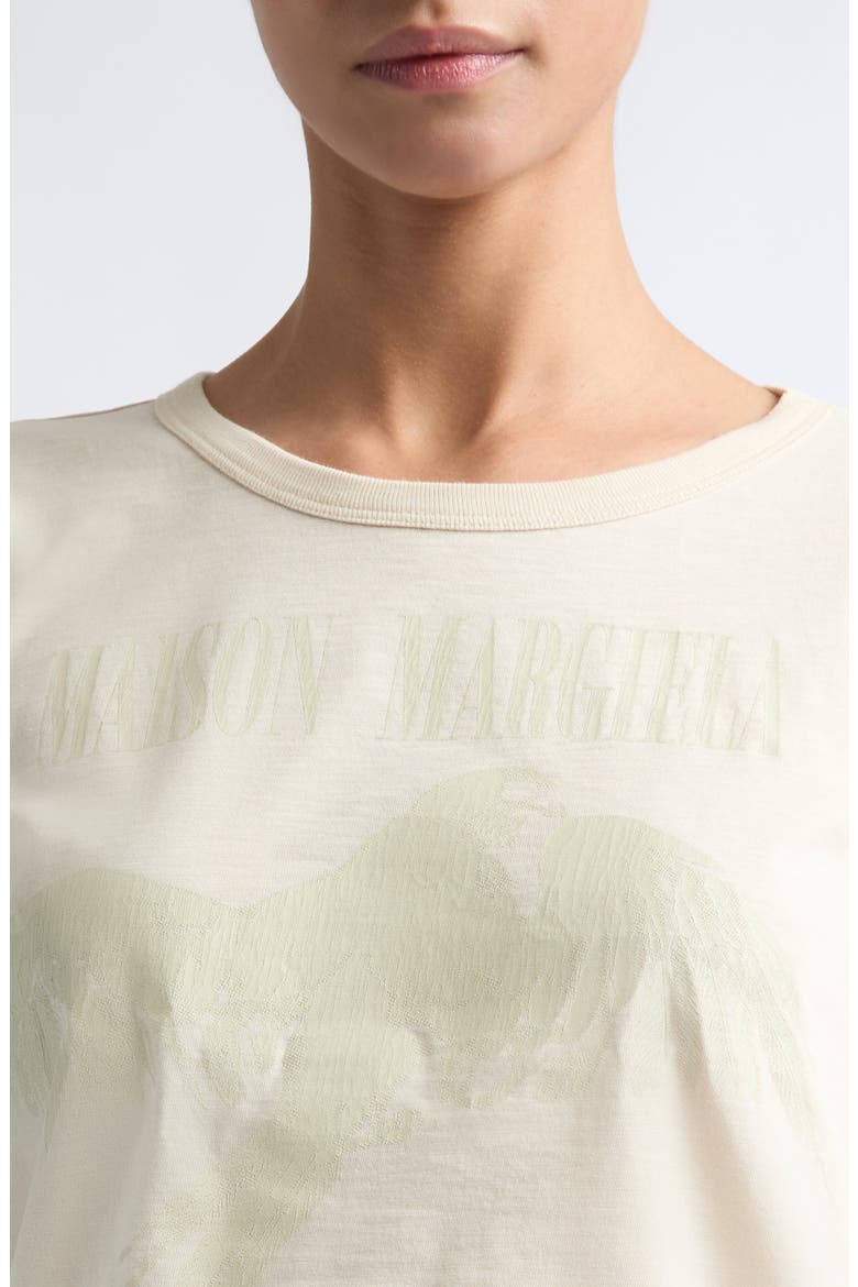 Bird Fitted T-Shirt, Alternate, color, CREAM