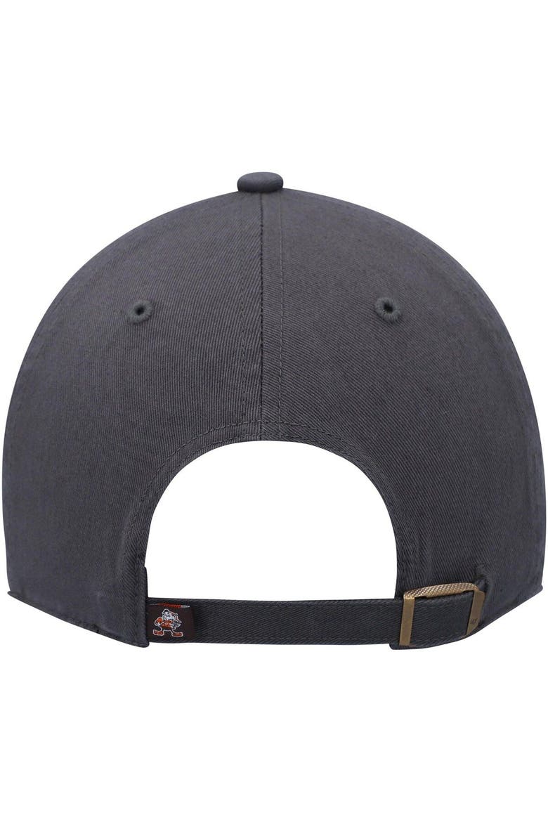 Men's '47 Charcoal Cleveland Browns Clean Up Brownie The Elf Legacy Adjustable Hat, Alternate, color, Charcoal
