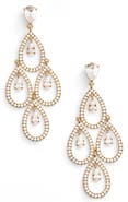 Nadri Crystal Chandelier Earrings