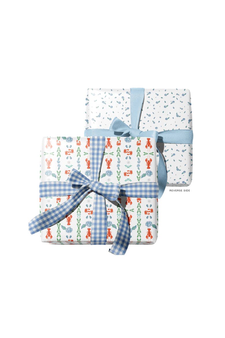 Eight Sheets Two-Sided "A Pinch of Floral" Heavyweight Gift Wrap, Alternate, color, Multicolored