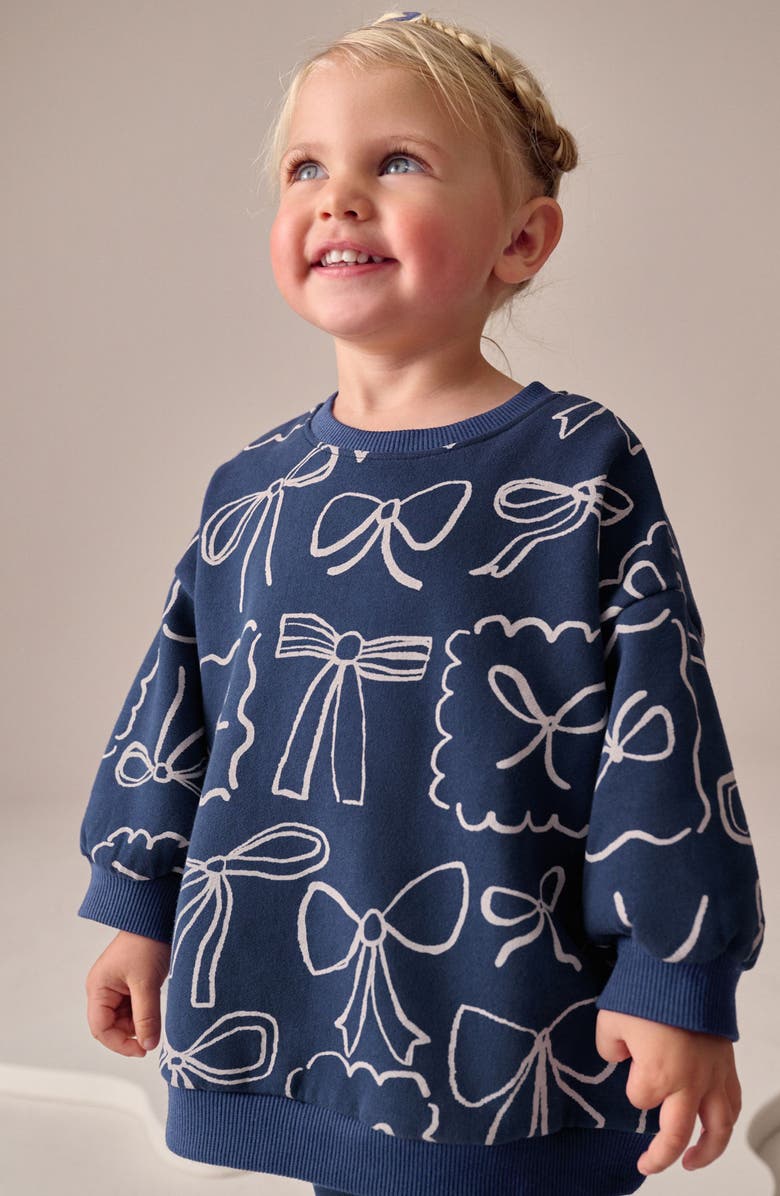 NEXT Print Sweatshirt
Flare Leggings Set, Alternate, color, Blue