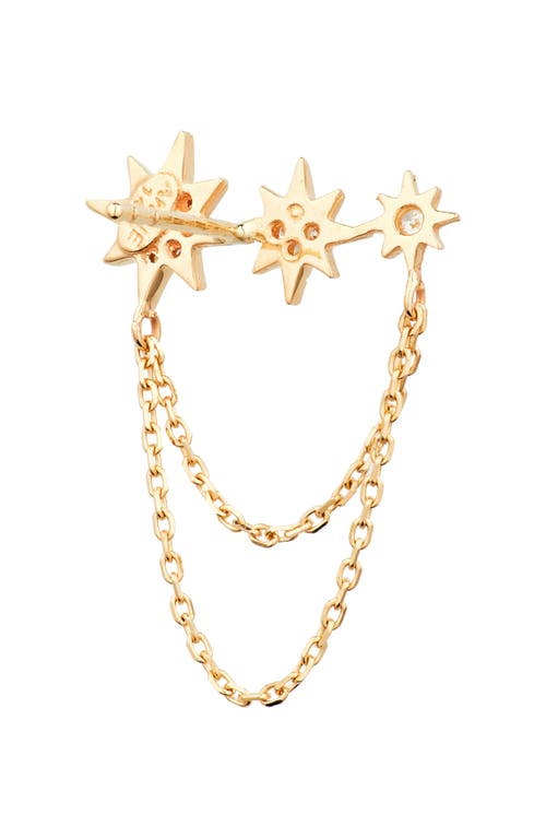 Anzie Morgan North Star Drop Earrings In Gold