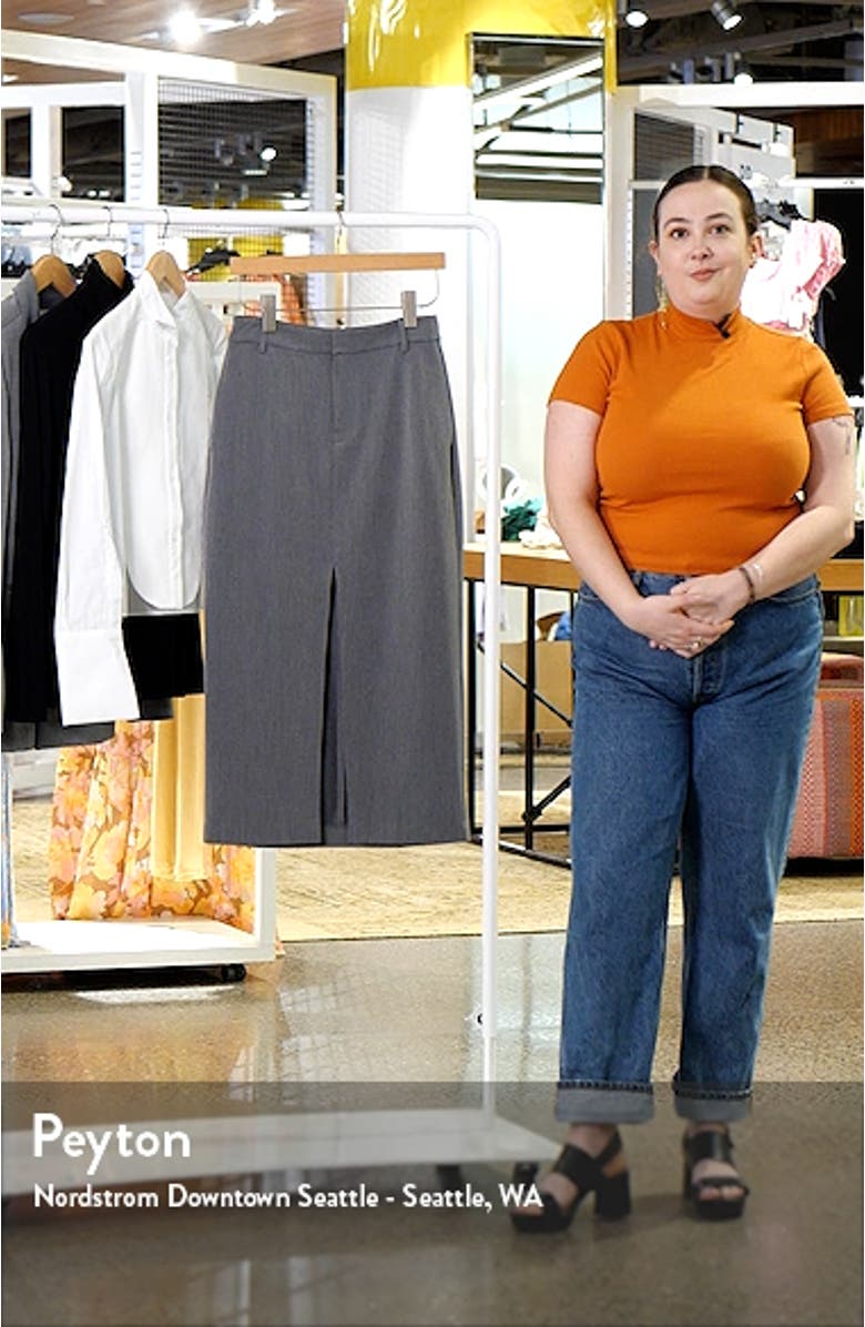 Suited Midi Column Skirt, sales video thumbnail
