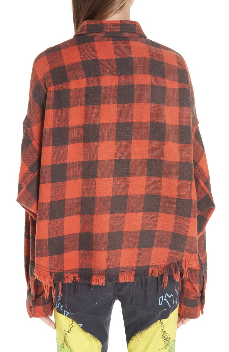 R13 Crop Work Shirt, Alternate, color,