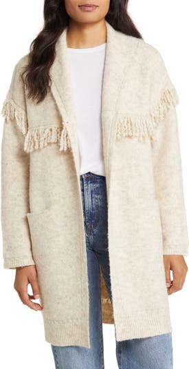 Fringe Yoke Cardigan