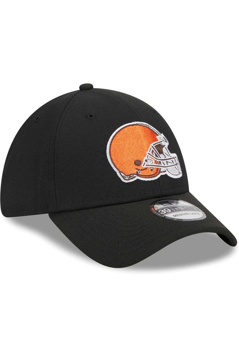 Men's New Era Black Cleveland Browns  Main 39THIRTY Flex Hat, Alternate, color, Black