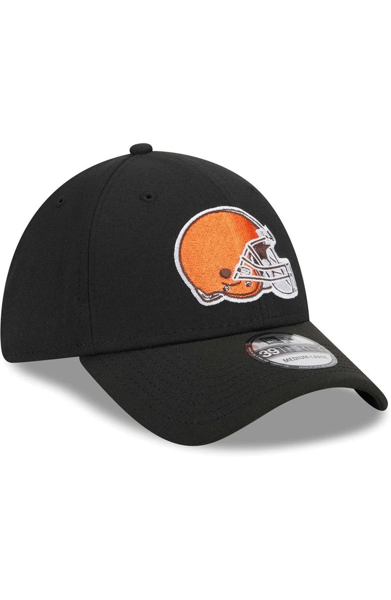 New Era Men's New Era Black Cleveland Browns  Main 39THIRTY Flex Hat, Alternate, color, Black