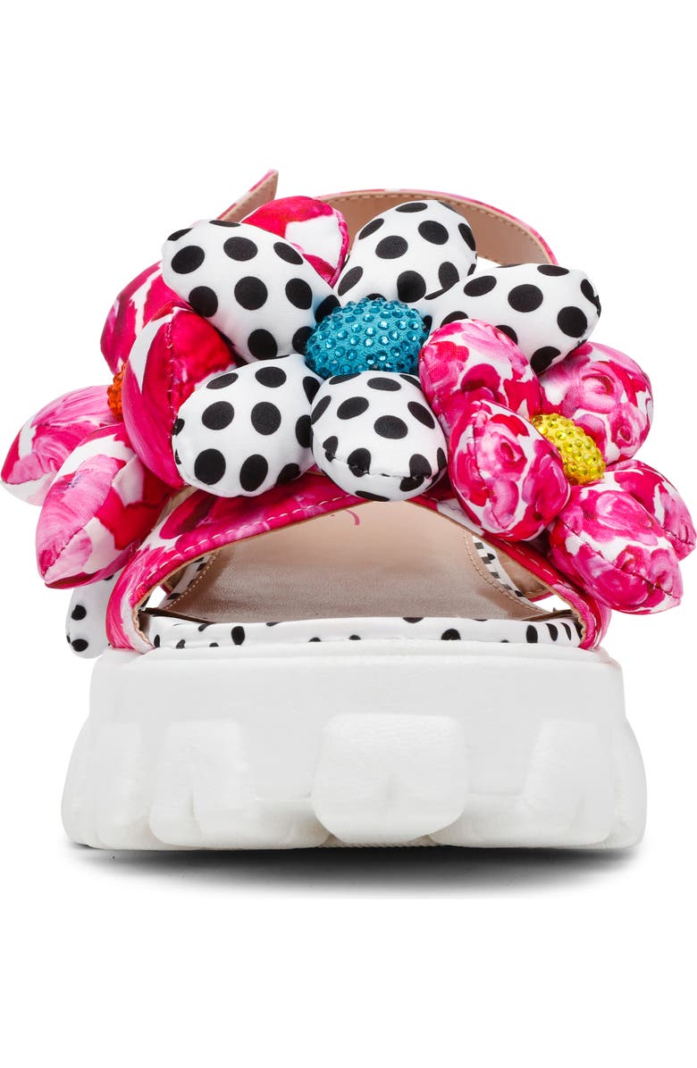 Betsey Johnson Serphina Platform Sandal, Alternate, color, Pink Multi