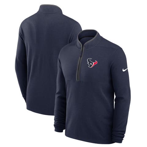 Men's Nike Navy Houston Texans Lightweight Victory Performance Half-Zip Pullover
