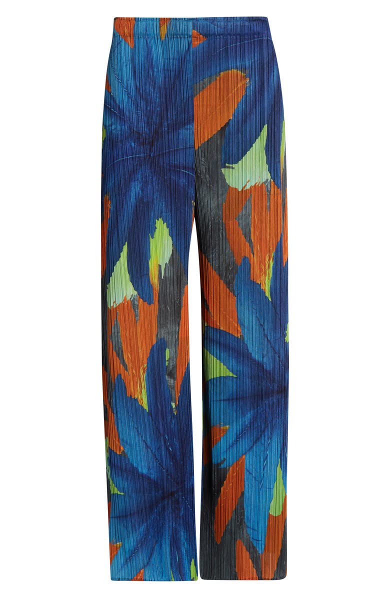 Pleats Please Issey Miyake Carnival Pleated Wide Leg Pants, Alternate, color, Gray