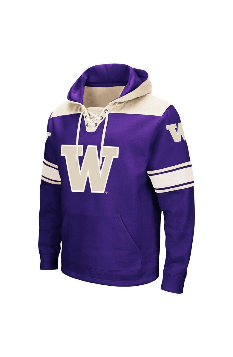 COLOSSEUM Men's Colosseum Purple Washington Huskies 2.0 Lace-Up Hoodie, Alternate, color, Purple