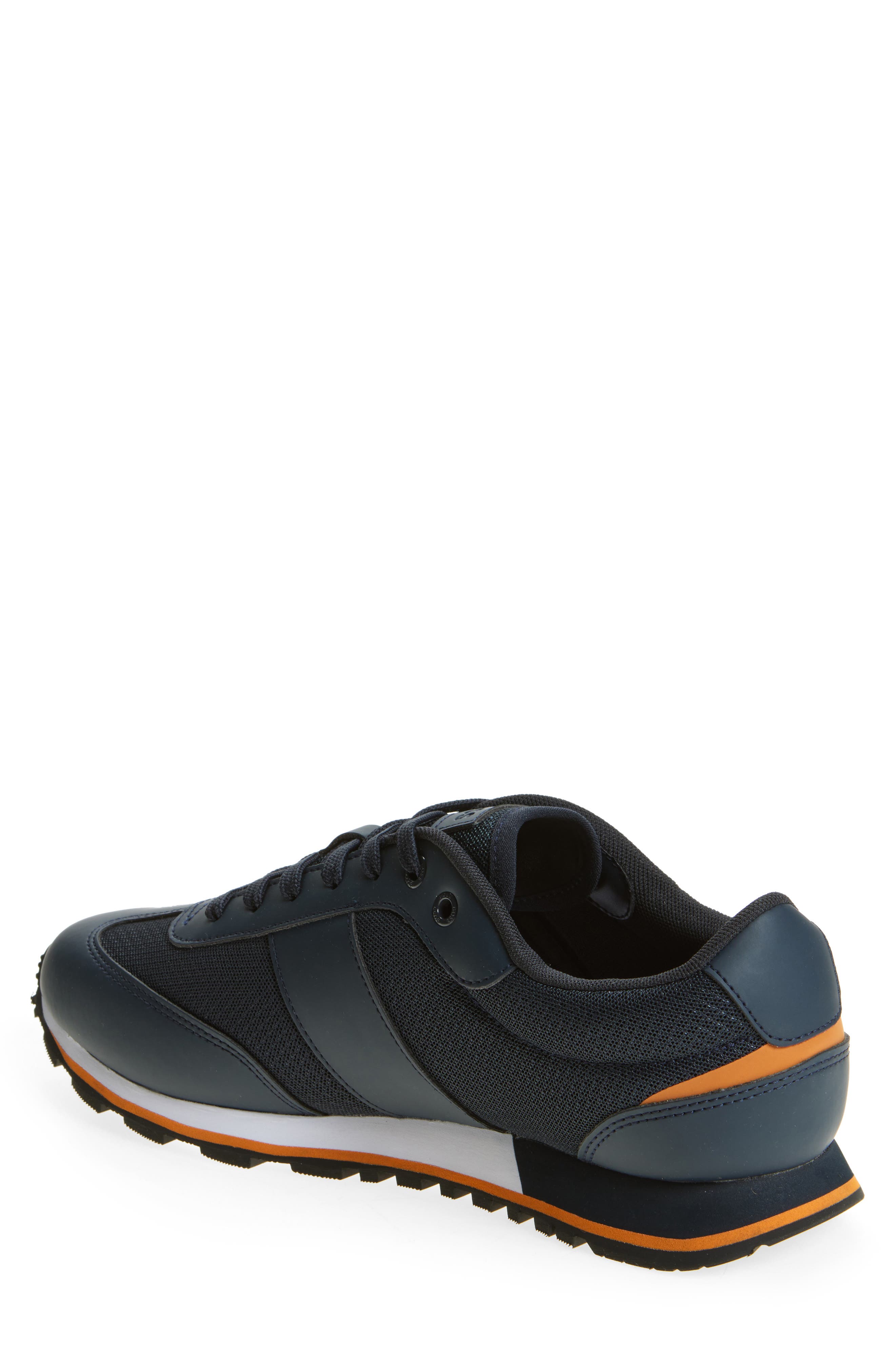 Parkour Runner Sneaker, Alternate, color, NAVY/ ORANGE