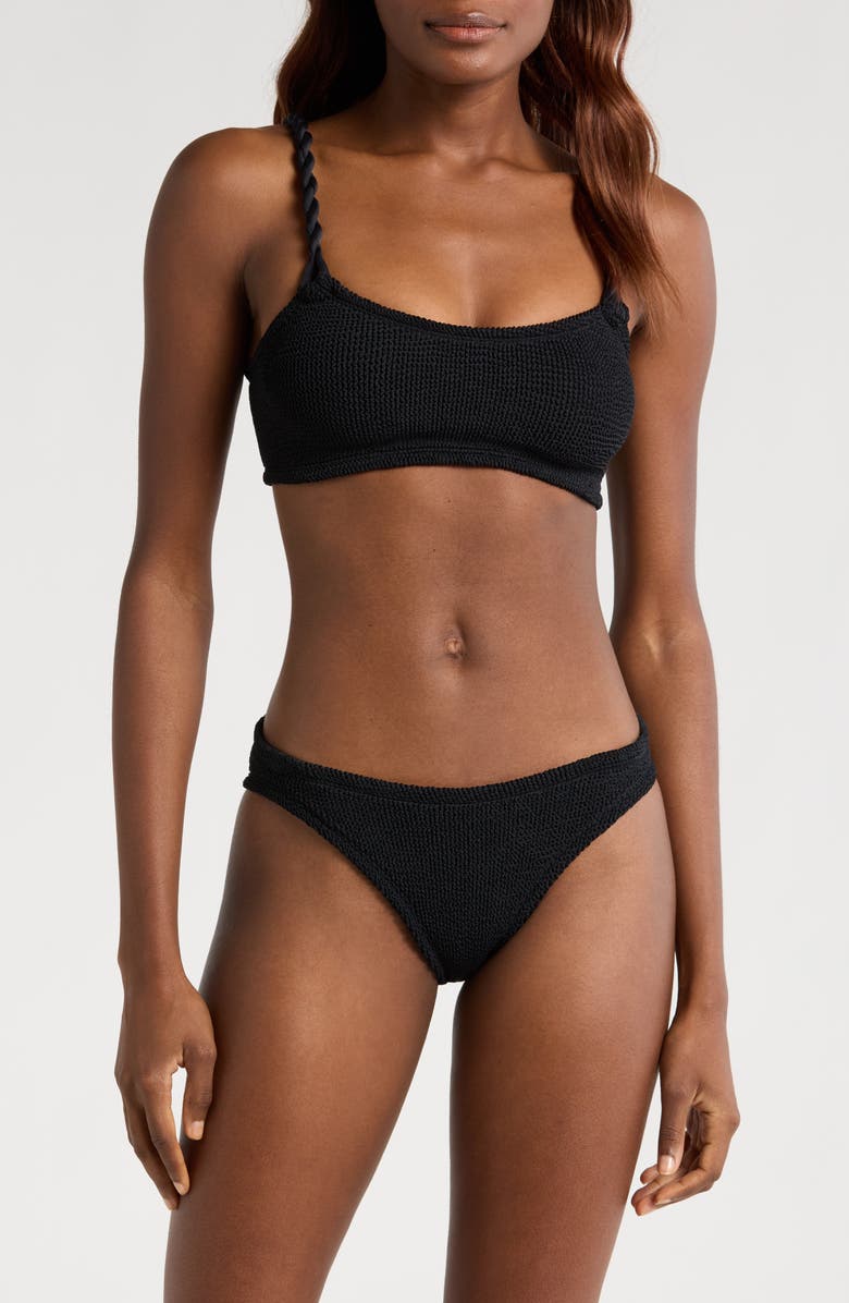 Hunza G Phoebe Textured Two-Piece Swimsuit, Main, color, 