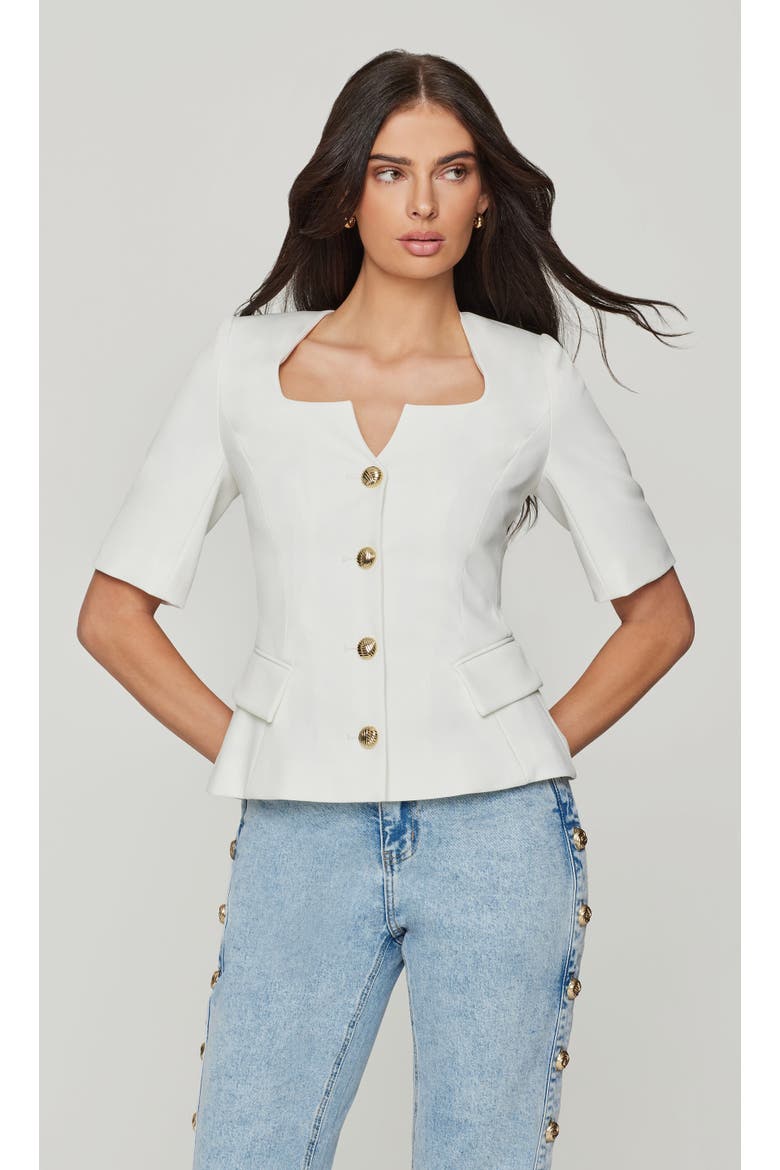 Tilly Crepe Jacket, Main, color, white