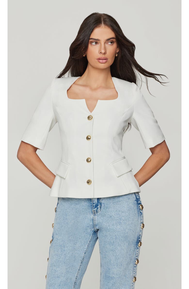 Generation Love Tilly Crepe Jacket, Main, color, White