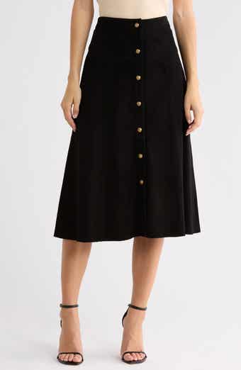 Calica Suede Midi Skirt