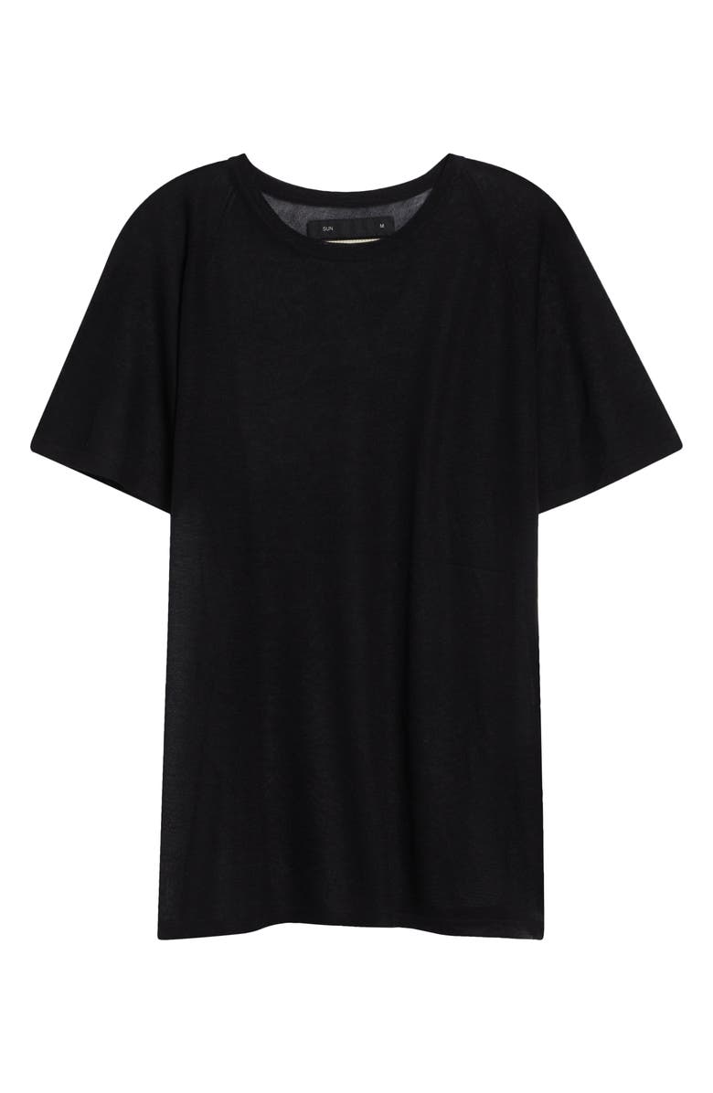 FRENCKENBERGER Raglan Sleeve T-Shirt, Main, color, Black
