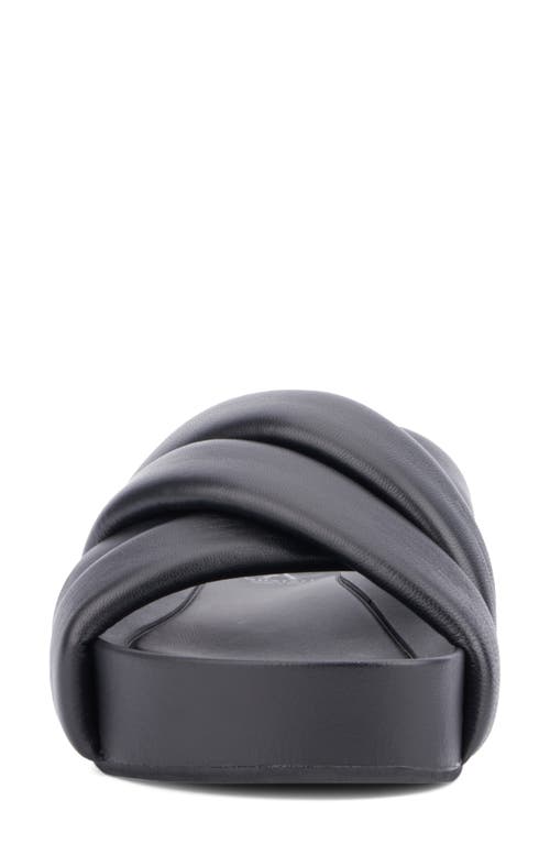 Aquatalia Talya Platform Slide Sandal In Black
