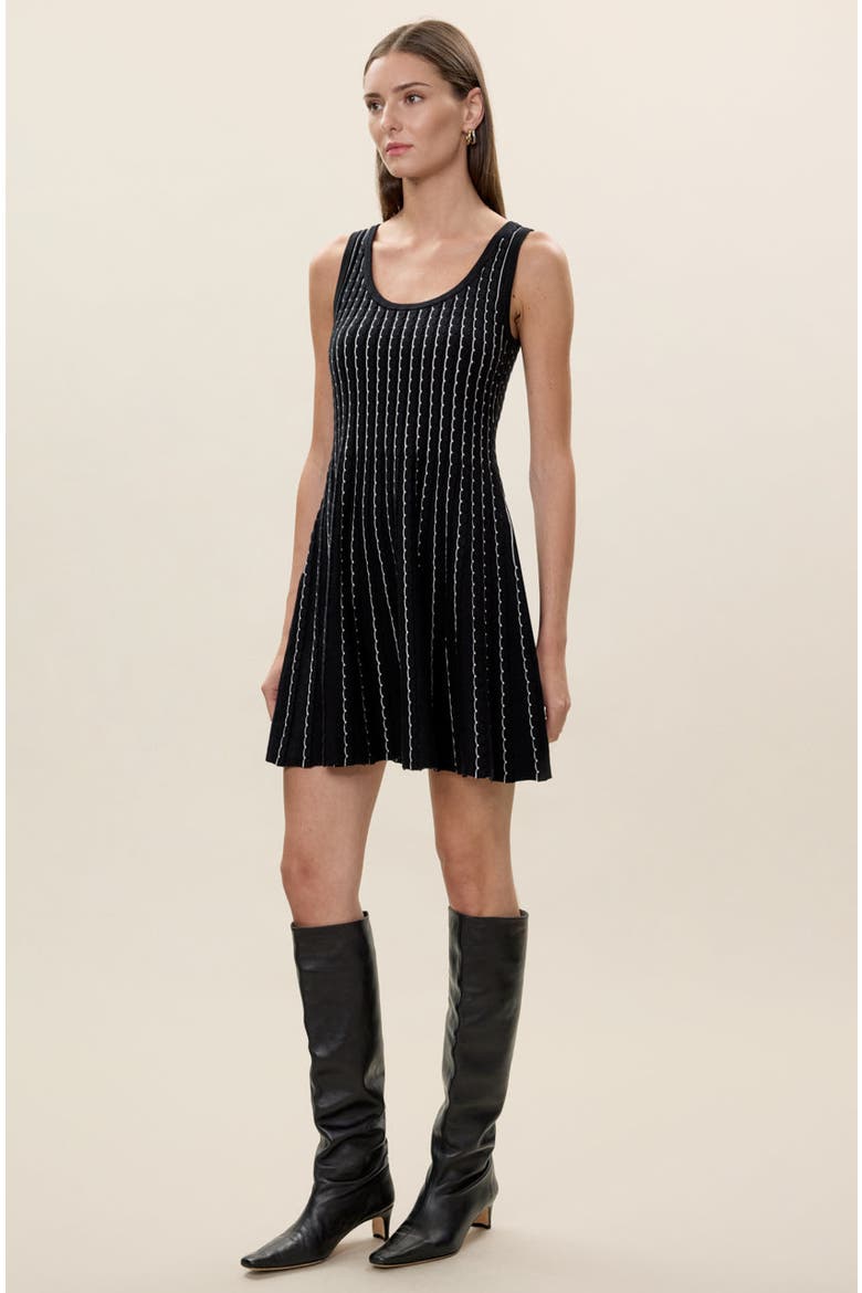 Dorothy Sweater Dress, Alternate, color, Black