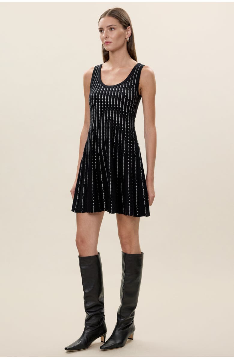 Rebecca Taylor Dorothy Sweater Dress, Alternate, color, Black