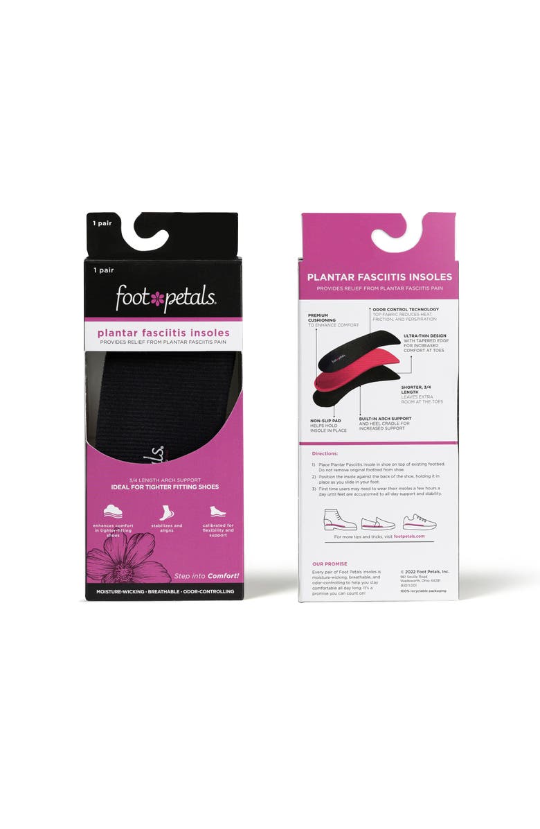 Foot Petals True Reliever Insoles, Alternate, color, Black