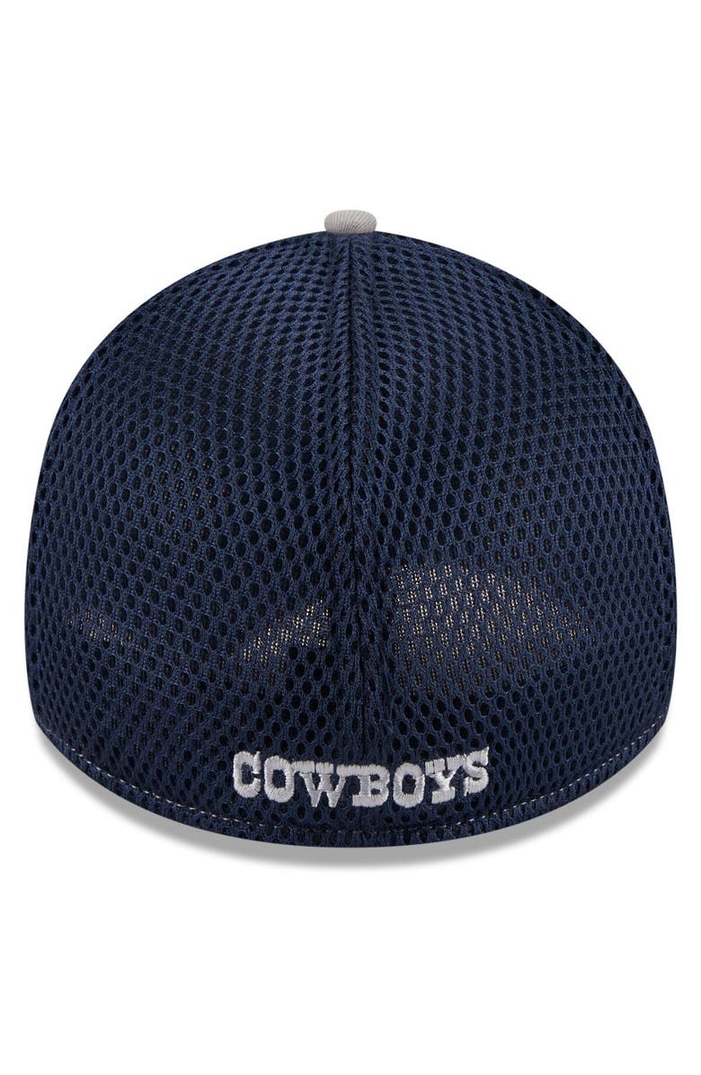 New Era Men's New Era Silver/Navy Dallas Cowboys Pipe Retro Joe 39THIRTY Flex Hat, Alternate, color, Silver