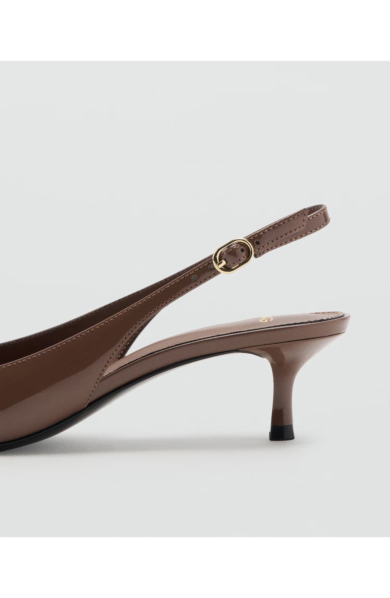 MANGO Mona Slingback Pump, Alternate, color, Chocolate