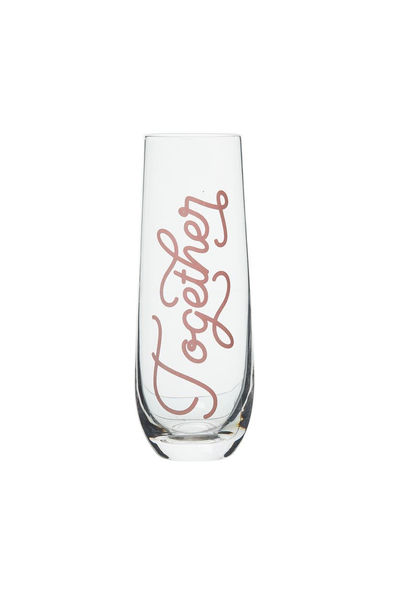 Better/Together Champagne Glass Set of 2 Glass Clear 18 oz, Alternate, color, Clear