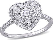 Julianna B. Diamond Composite Heart Halo Ring 10k