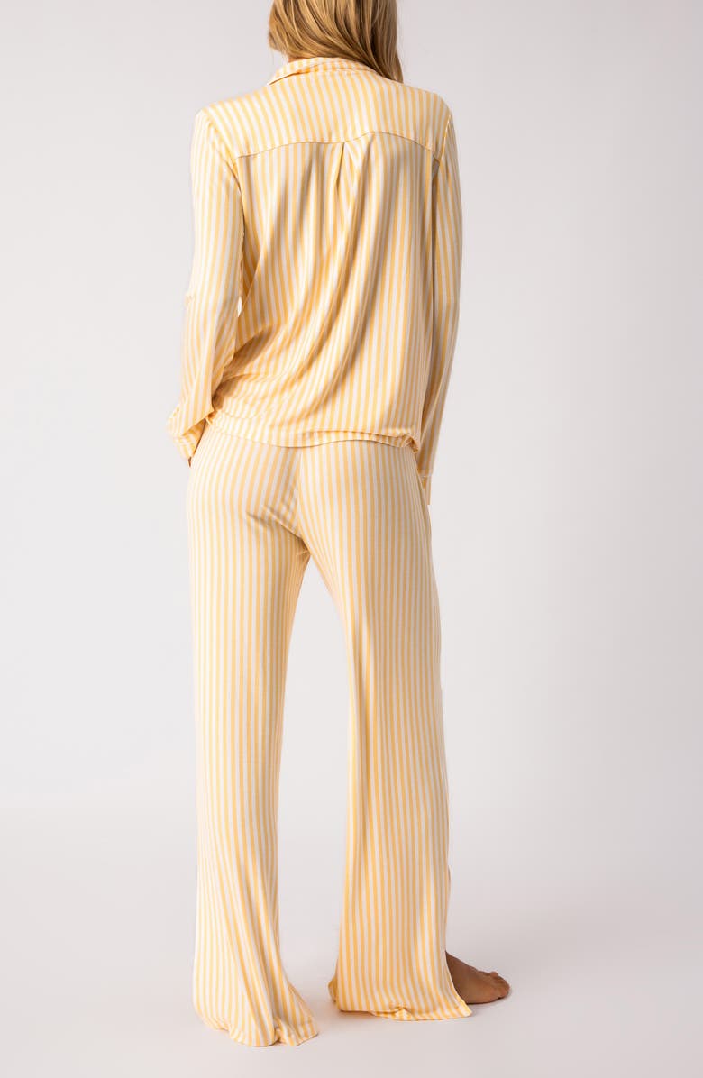 PJ Salvage Lazy Days Stripe Pajamas, Alternate, color, 