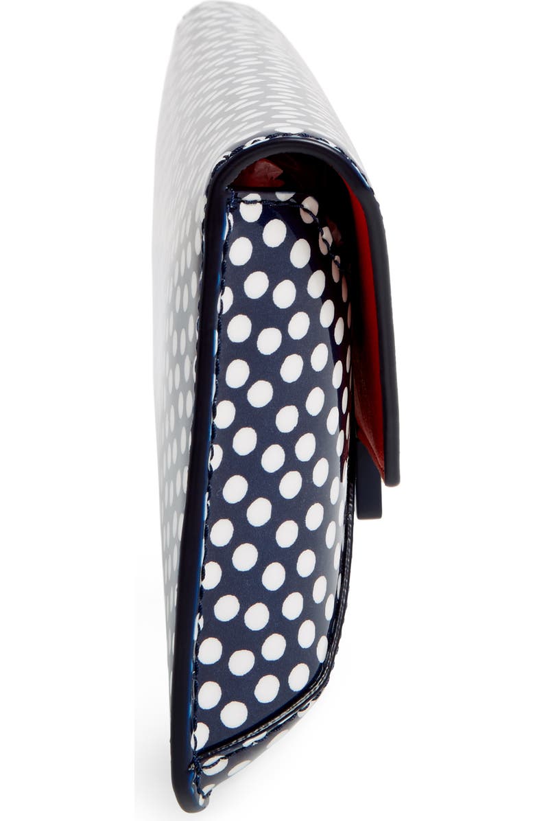 Tory Burch Gigi Print Leather Clutch, Alternate, color,