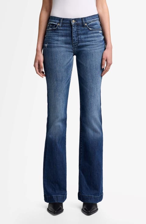 Dojo Mid Rise Flare Jeans (Lake Blu)