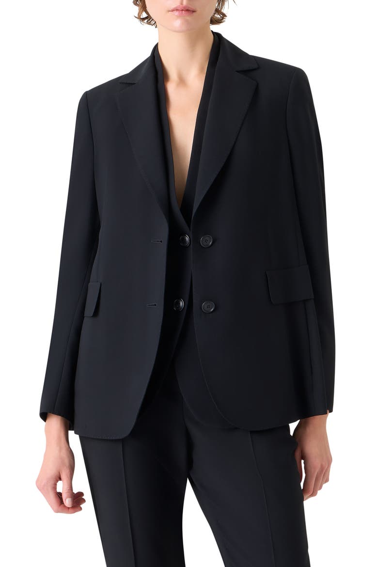 Malik Wool Blend Jacket, Main, color, BLACK