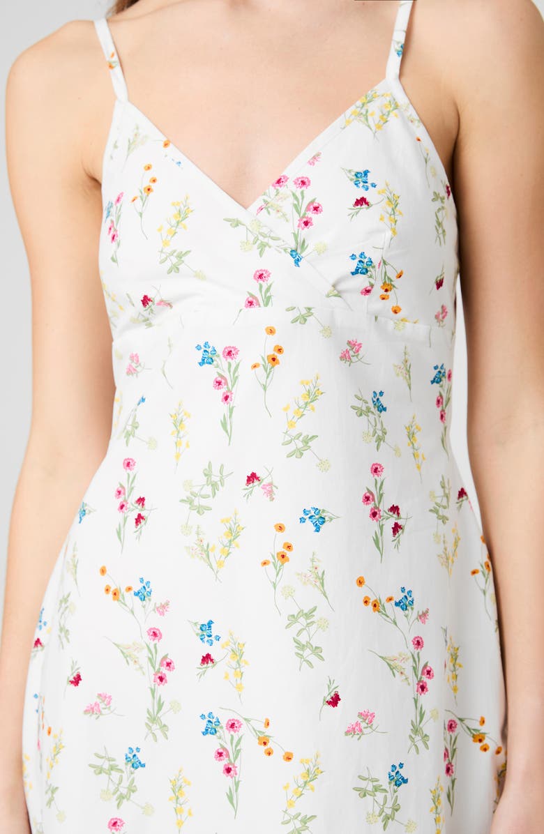 French Connection Alissa Floral Print Sleeveless Minidress, Alternate, color, Summer White Multi