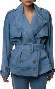 JLUXLABEL Double Breasted Denim Jacket