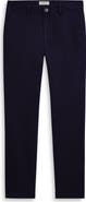 Bugatchi Slim Tailored Fit Flat Front Soft Touch Knit Dress Pants