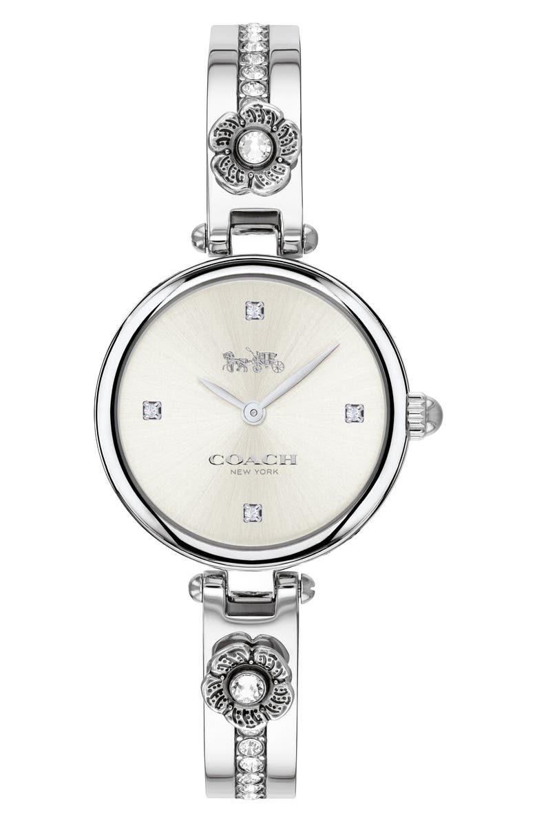 COACH Park Tea Rose Bangle Watch, 26mm, Main, color, 