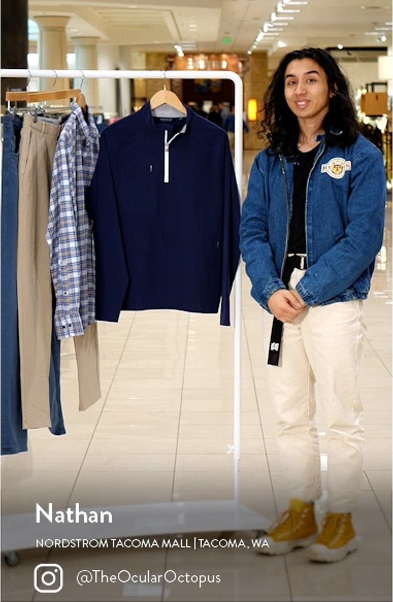 Crown Crafted Flex Adapt Wind & Water Resistant Half Zip Pullover, sales video thumbnail